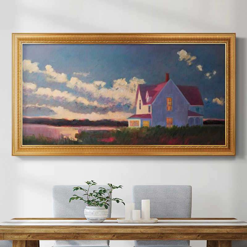 Avant la tempête, toile encadrée de qualité supérieure - prête à être accrochée, H 21 po x l 37 po x P 2,5 po