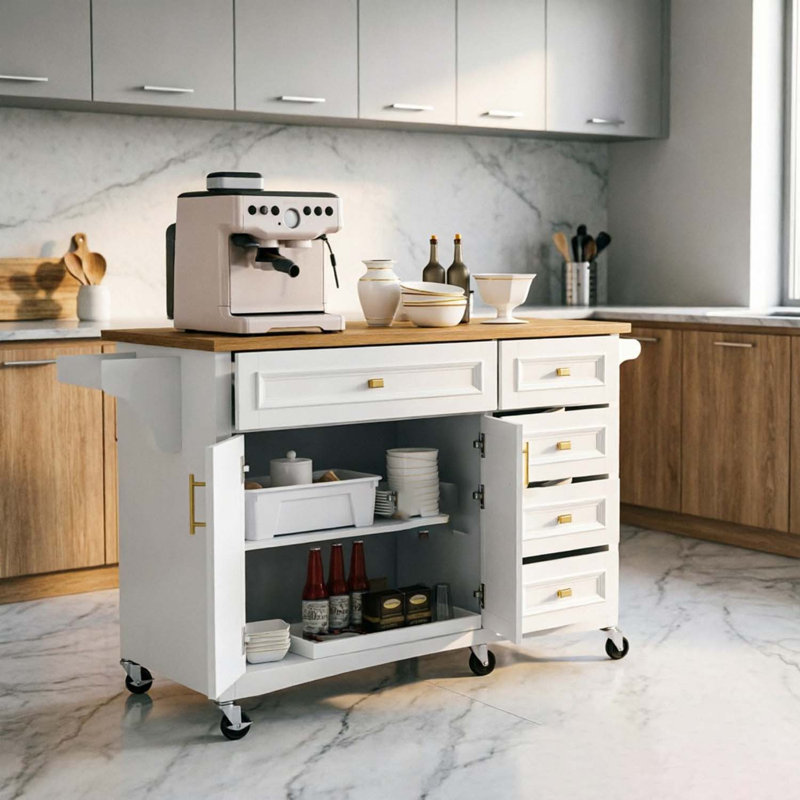 Îlot de cuisine, White