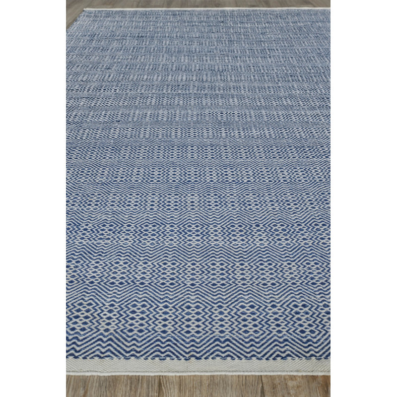 Echo Geometric Area Rug in Ivory, Rectangle 8' x 10'