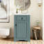 Meuble-lavabo autoportant moderne de 20 pouces avec lavabo en céramique et tablette réglable-1479120608