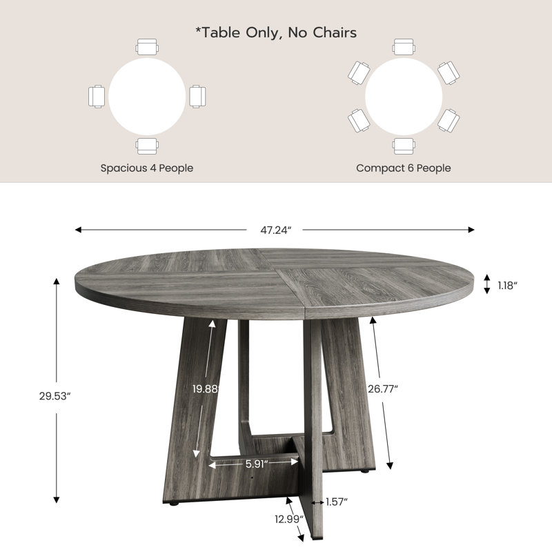 Pine Round Dining Table