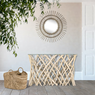 Natural Branch Console Table by Ibolili
