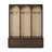 Farmhouse Wooden Style Hall Tree With Arched Design, Elegant 59" Wide Entryway Bench With 8 Retro Hooks, Rustic Coat Rack & Shoe Organizer With 3 Drawers For Mudroom, Hallway,74.8"H-824258995