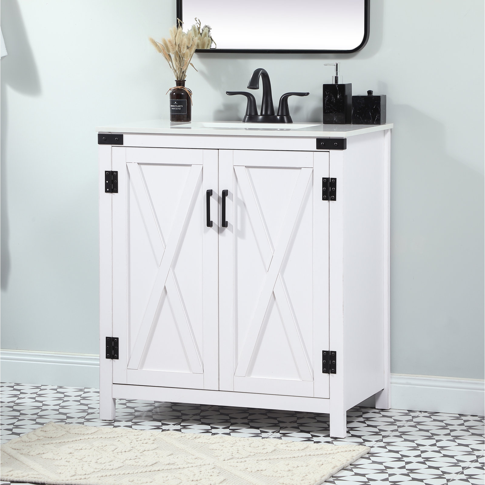 Slayton 30'' Single Bathroom Vanity, White