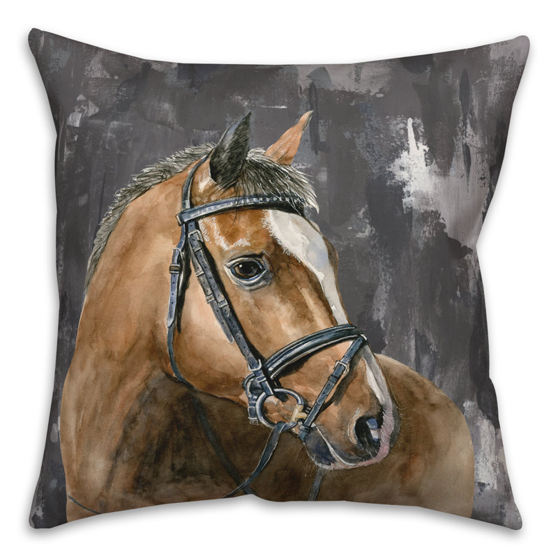  Painted Square Pillow Cover & Insert