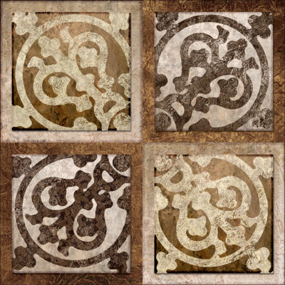 Traditional Tiles - Wrapped Canvas Painting