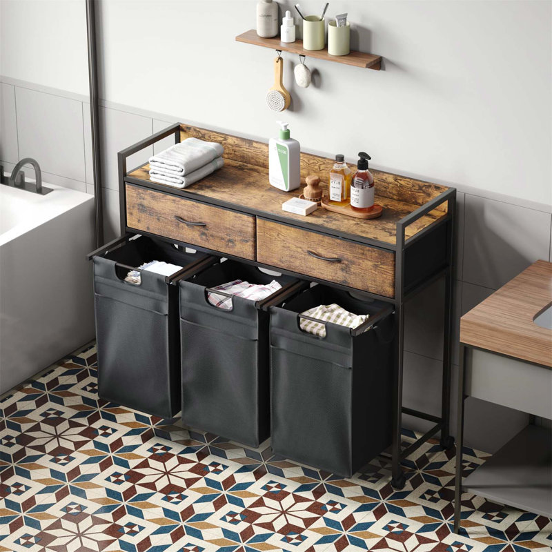 Bhargava Rolling Laundry Sorter with Handles