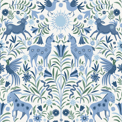 Whimsical Creatures Peel and Stick Wallpaper