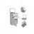 Kamelot Dresser With Jewelry Box, Single Door Cabinet, Mirror, Two Drawers -White-190913651