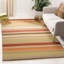 Pueblo Handwoven Wool Red/Beige Rug