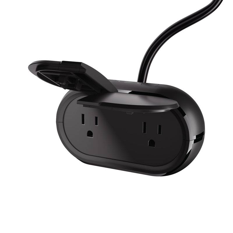 Prise intelligente d'extérieur GE Cync, prise Wifi, compatible Alexa et Google Home, aucun concentrateur requis
