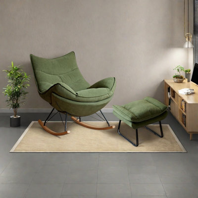 Ironwork bionic eggshell rocking chair