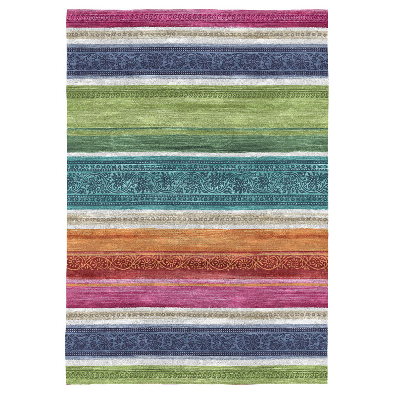Aiello Striped Area Rug, Rectangle 120 x 170cm