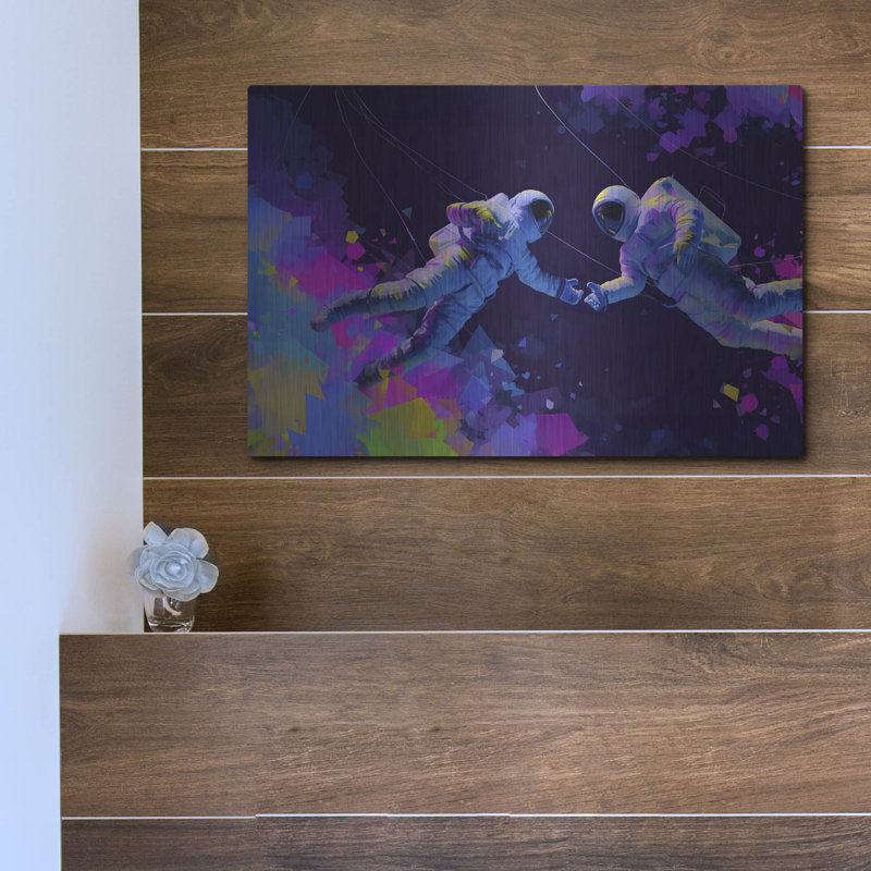  «To The Moon And Back» par Ann Klee, art mural en métal, 16 po x 12 po, H 12 po x l 16 po