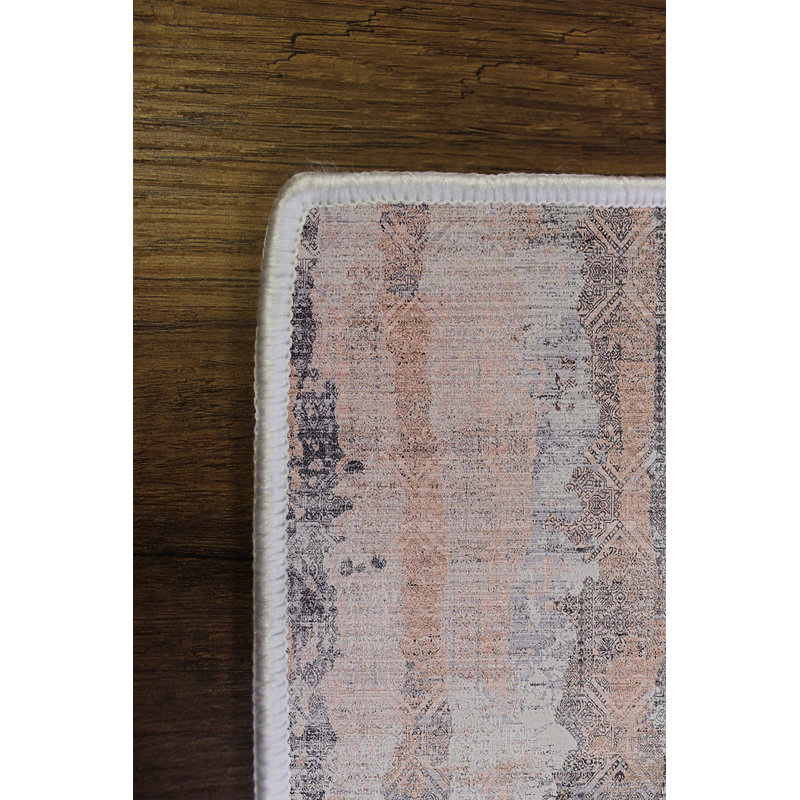 Stylish Hall Carpet (3.3 x 6.6 ft), 100% Polyester, 650 g/m² | Antibacterial, Eco-Friendly, Non-Slip PVC Dot Underside, 0.2 in Pile Height | Machine Washable, Perfect for Living Rooms & Entryways, Durable & Easy Care
