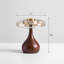 Lampe de table moderne en bois massif Sienna