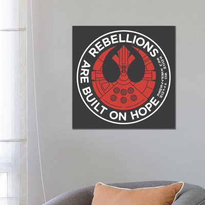 Rebellions Are Built On Hope by Tobi Fairly - Wrapped Canvas Print