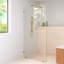 Solaris 40 in. x 78 in. Fully Frameless Radius Single Fixed Shower Panel-1163223918
