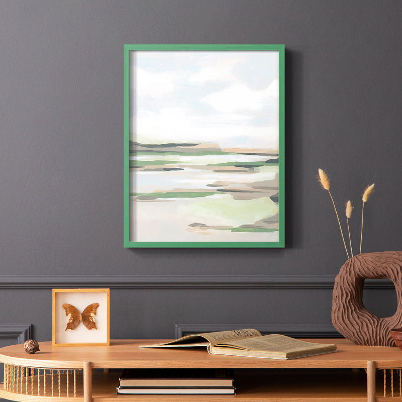 Mesa Verde I Framed Print - Solid Wood, 10" H x 8" W, Green