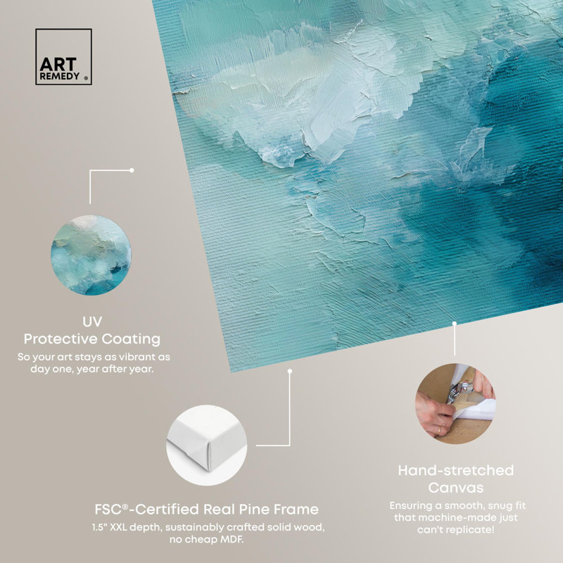 «Celeste Swirls II», reproduction d'art sur toile par Art Remedy, Toile tendue avec châssis, H 40 po x l 40 po