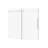Bathtub Door, Tempered Clear Glass, Adjustable Width, Reversible Sliding, Splash - Proof, Silent Pulleys 56 60 In W 58 H, 1/4"  6Mm  , Proof Design, Rollers