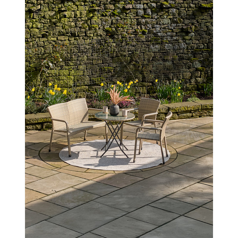 Gella Round 4 - Piece 4 - Person 70Cm L Outdoor Bistro Set
