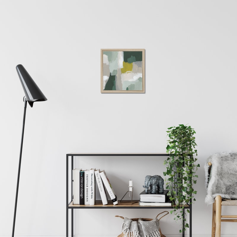Tundra Summer III, 55cm H x 55cm W, Natural Wood Framed Paper Print