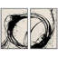 «Geometric Graffiti Paint Stroke Circles», 2 pièces-98554019-98554018