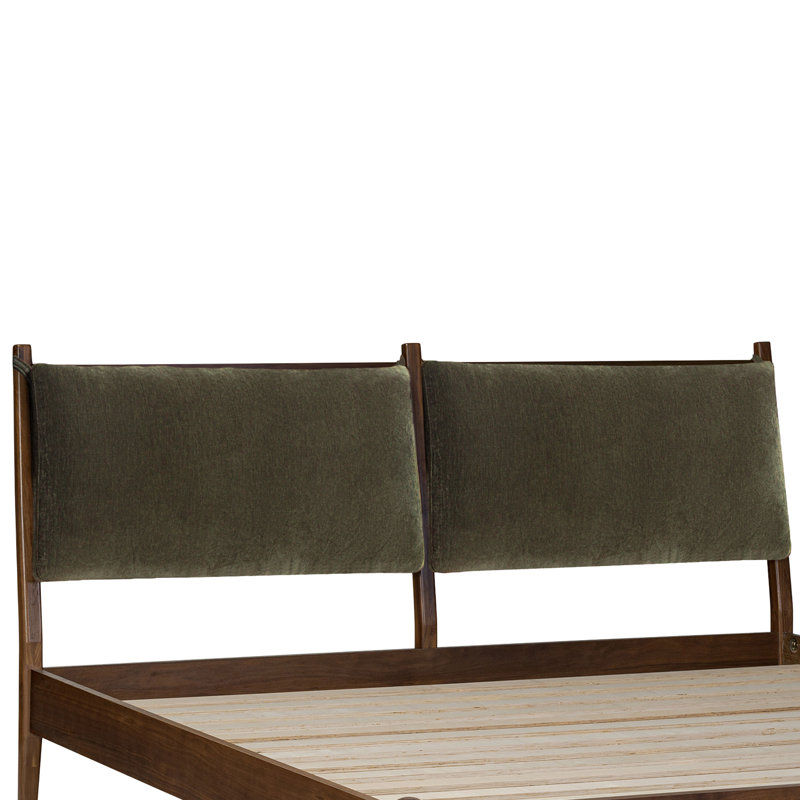 Ensemble de coussin de tête de lit en tissu Truro, Vert lume