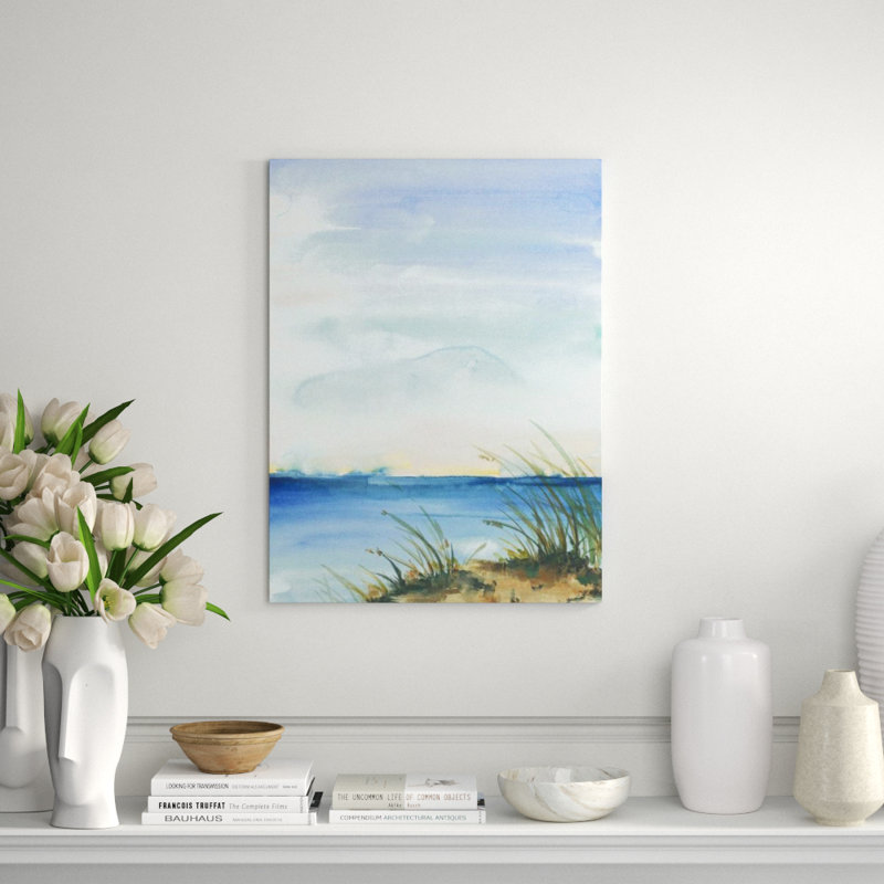 Lake In Fall I Print by Sara Brown, 63" H x 47" W, Glass Coat