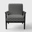 Fauteuil d'appoint rembourré Mid-Century Mimimal
