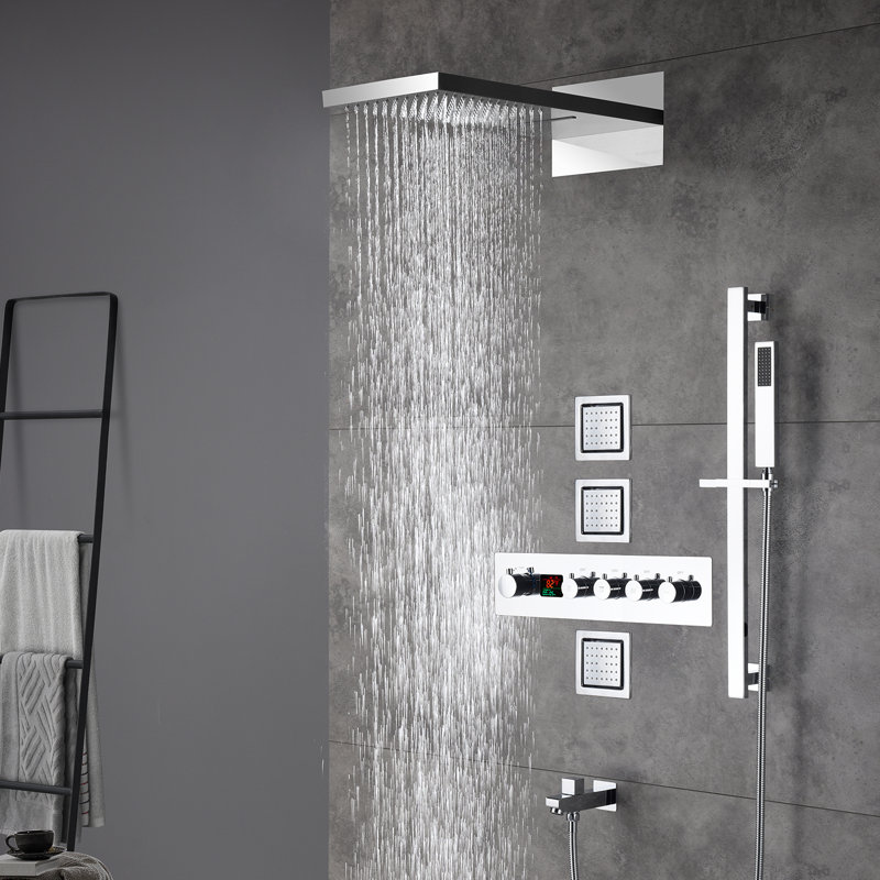 Thermostatic All-In-One Kit with Rough in-Valve, Chrome