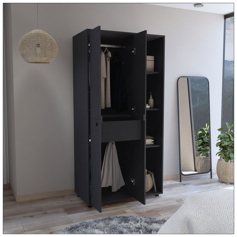 Armoire-penderie Misuri, Noir