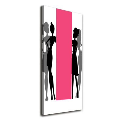 Women'S Silhouettes - Wrapped Canvas Print