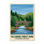 Tollymore Forest Park, Northern Ireland - Romantic Woodland Travel Poster Of Mourne Foothills. Giclee Print On Wrapped Canvas. Wall Art, Home Decor - Parks & Gardens, Northern Ireland - Wrapped Canvas Print-2040145948