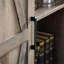 Armoire de rangement grise - grande porte de grange rustique 40,36 * 16,2 * 74,4, spacieuse et polyvalente avec organisateur de tablettes amovibles-228506697