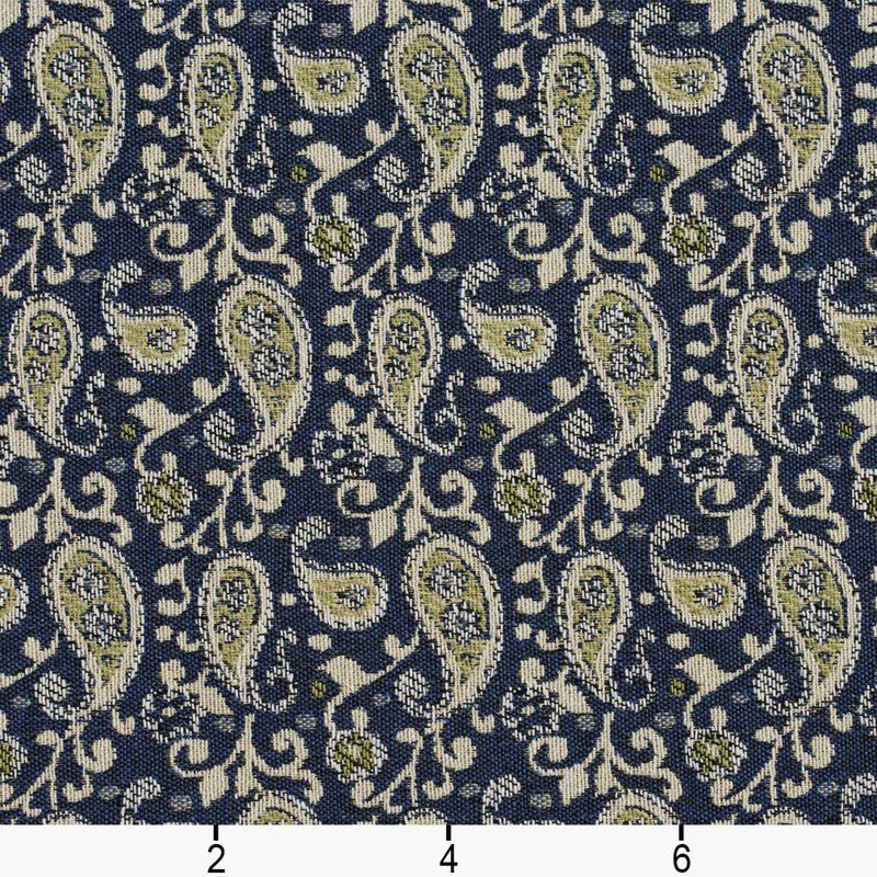 Tissu cachemire, Bleu 3