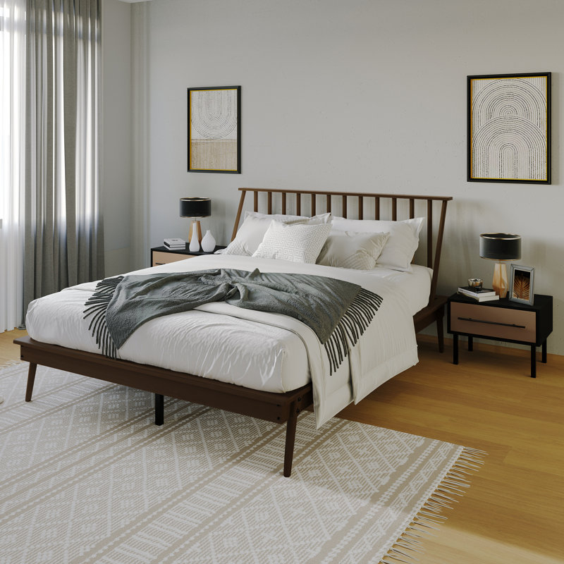 Kierin Piece Bedroom Set, Full, Walnut