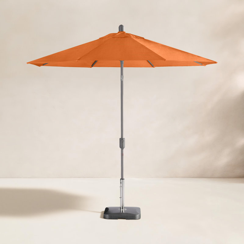 Parasol extérieur en polyester 104 po Natalie, Gris vedette, Toscane
