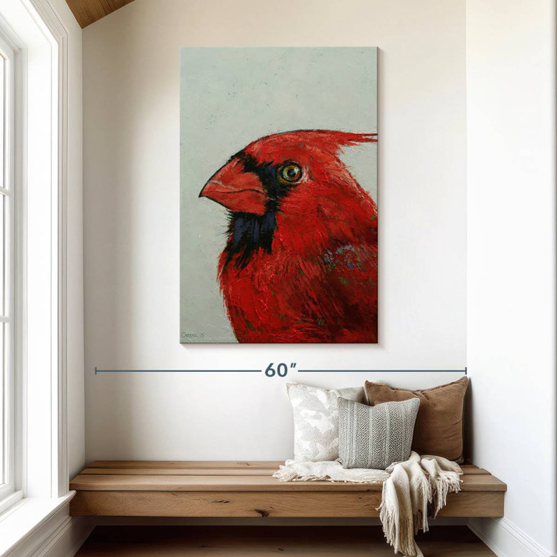 Brampt A Northern Cardinal, 48" H x 32" W