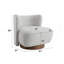 Fauteuil d'appoint en tweed gris
