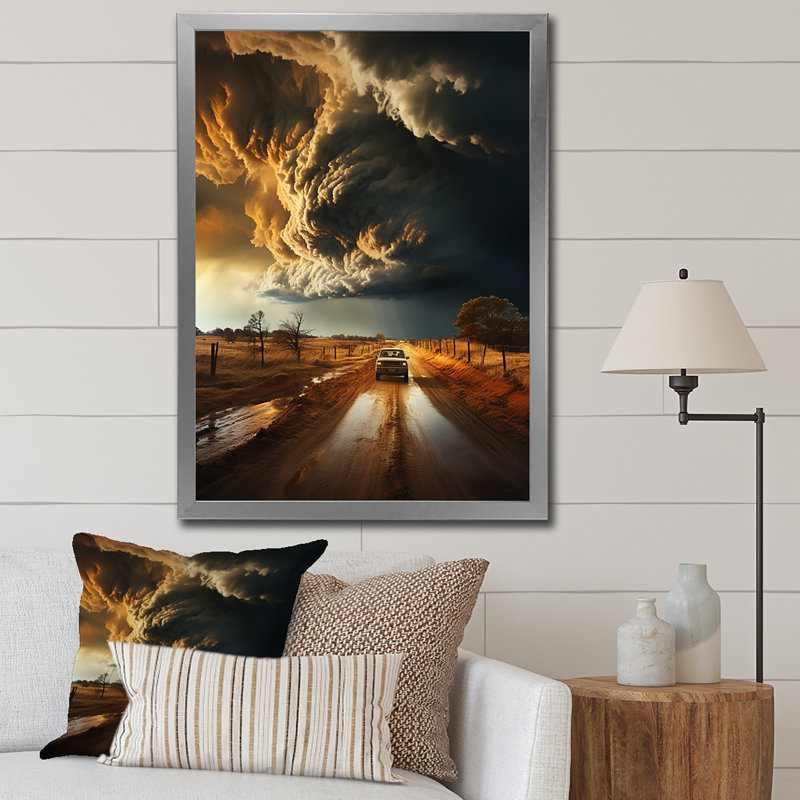 Tempête Baidland Rage Vortex I, Cadre photo argenté, H 20 po x l 12 po x P 1 po
