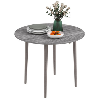 Koryun Pine Round Solid Wood Base Dining Table