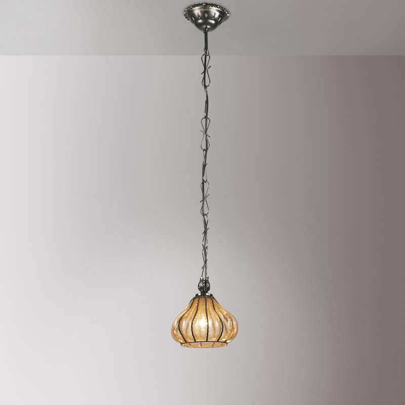 Carro 1 - Light Dark Steel Teardrop Pendant