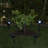 Black Solar Powered Integrated LED Metal Pathway Light