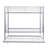 METAL BUNK BED WITH TRUNDLE  SILVER