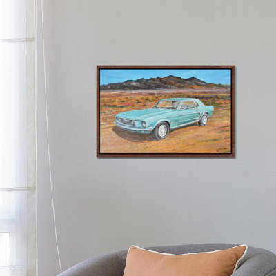1968 Ford Mustang 1 Piece Painting on Canvas