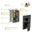 Pomme de douche double - Système de douche carré mural de 12 pouces avec valve brute-122404623