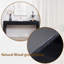 Console moderne noire à 4 tiroirs - 59,2 po avec rangement
