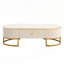 Table basse ovale moderne avec tiroirs